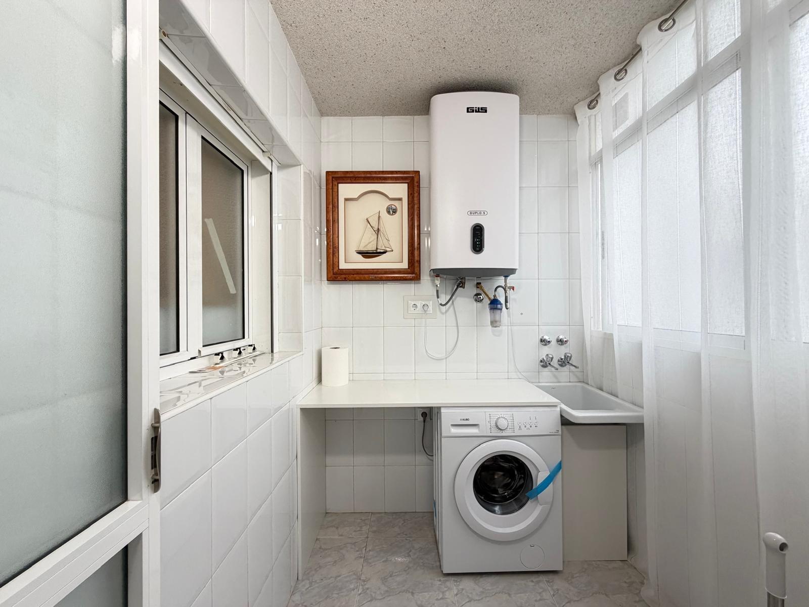 Bathroom fittings and vanity detail, Playa del Cura apartment