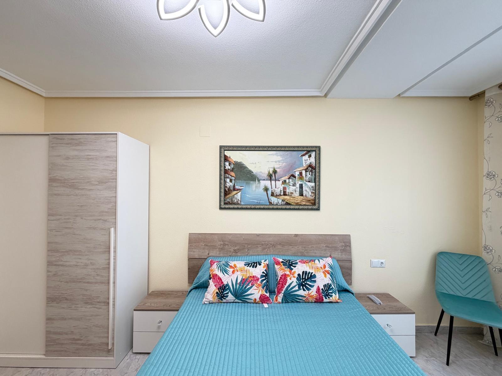Second bedroom window with street view, Playa del Cura apartment