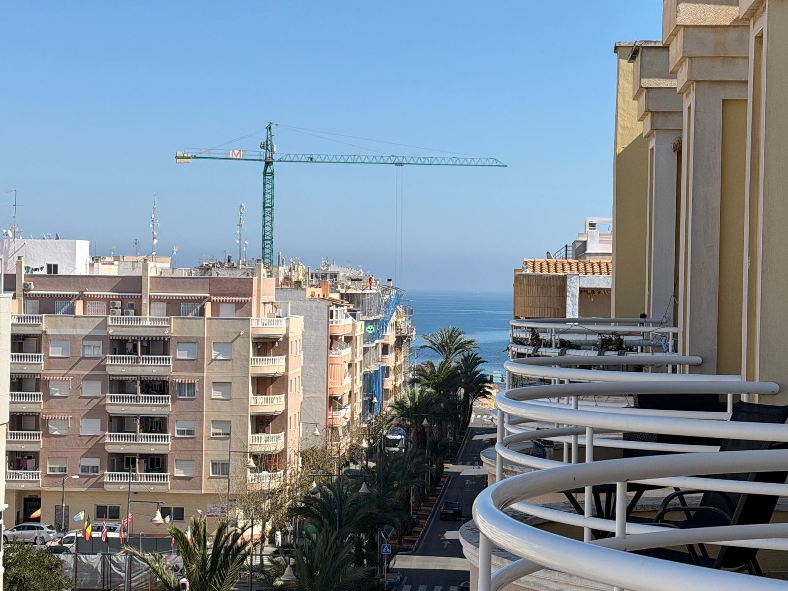 Rooftop solarium surface and sky, penthouse in Playa del Cura