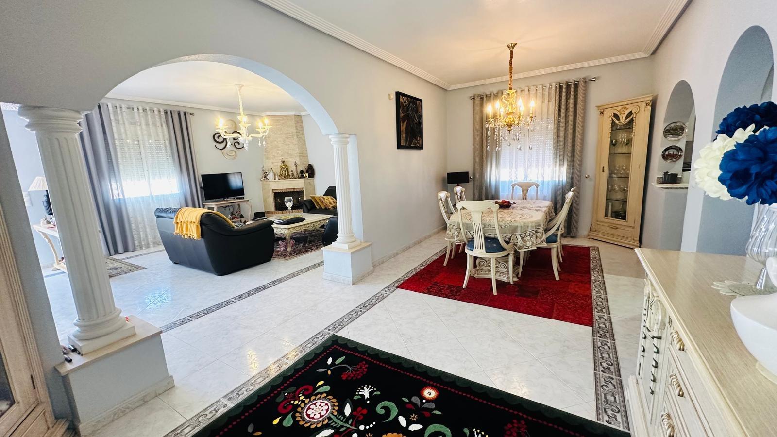 Bedroom with built-in wardrobes in a 3-bedroom villa in Los Balcones, Torrevieja