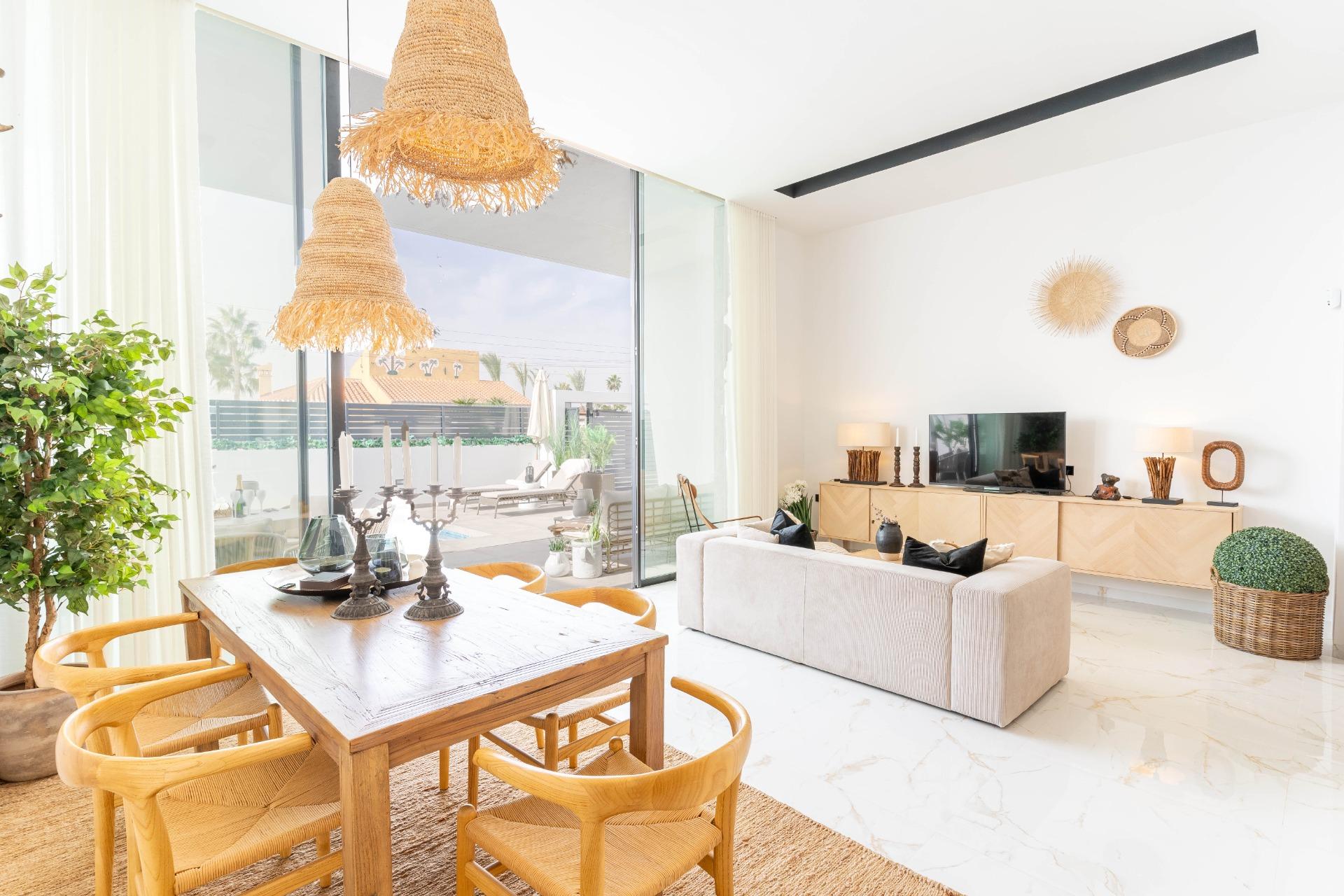 Master bedroom with large window and natural light, La Siesta villa