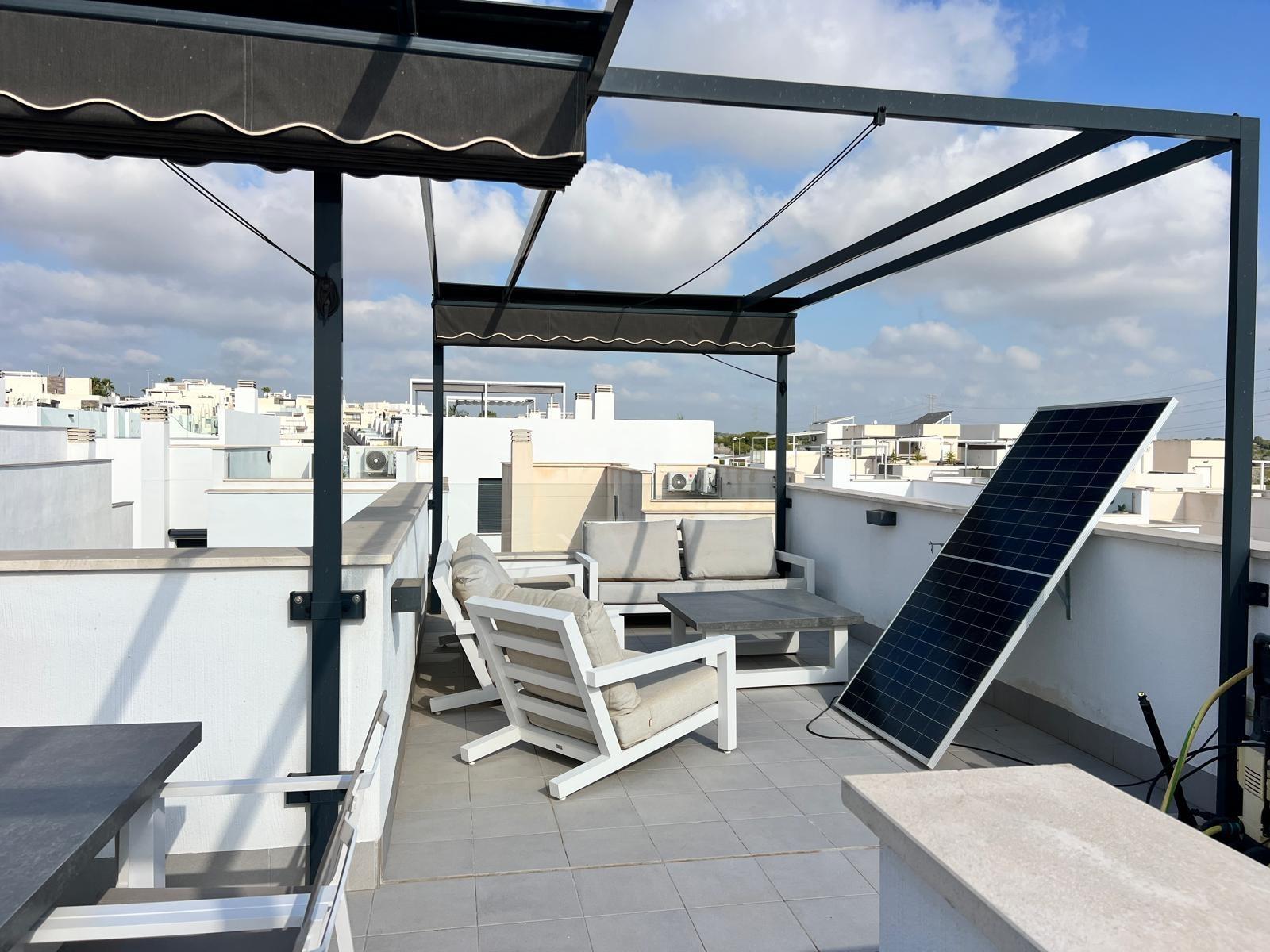 Rear garden and pool viewed from upper floor, Villamartín-Las Filipinas