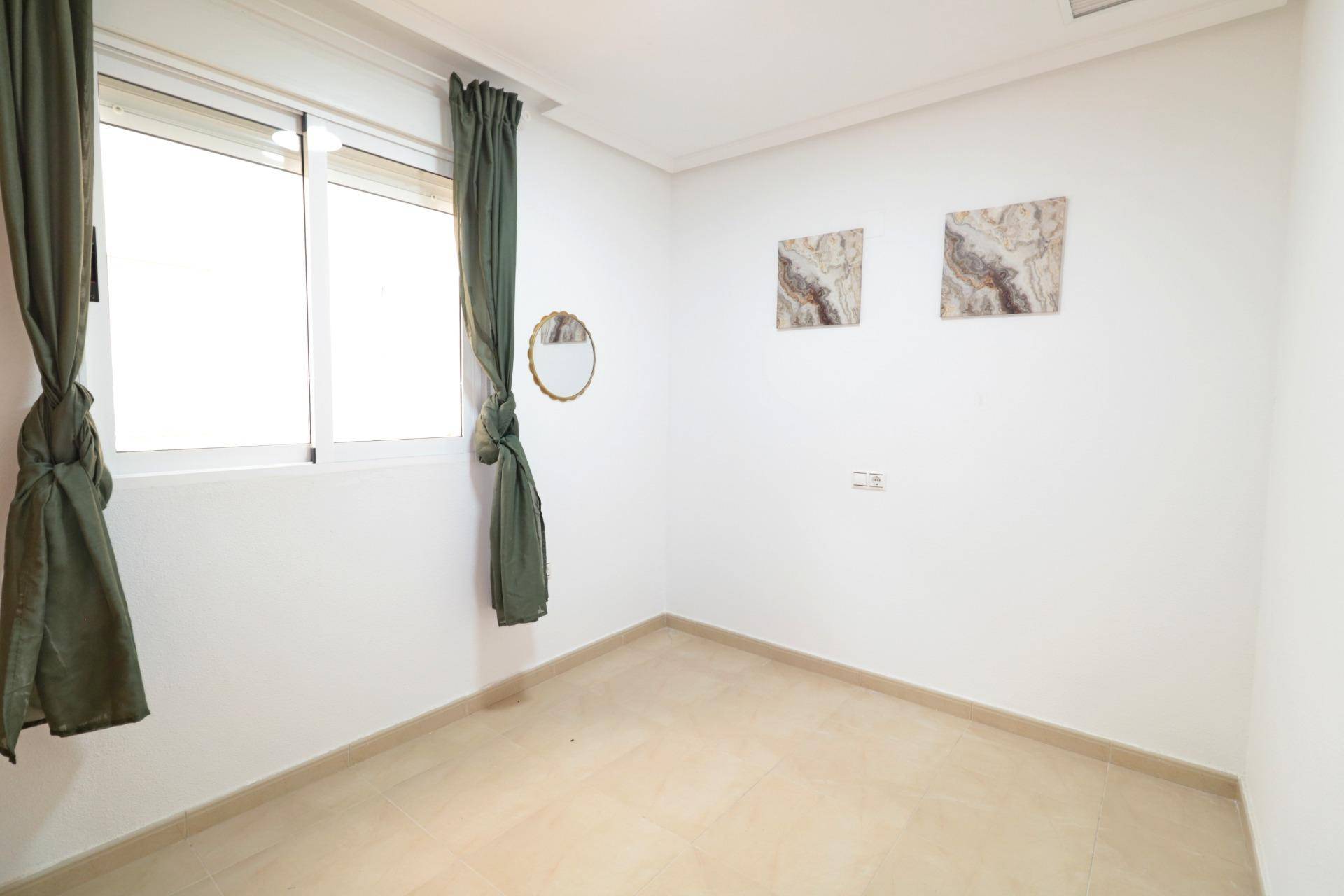 Bedroom window view in 4-bedroom apartment, Parque de las Naciones, Torrevieja
