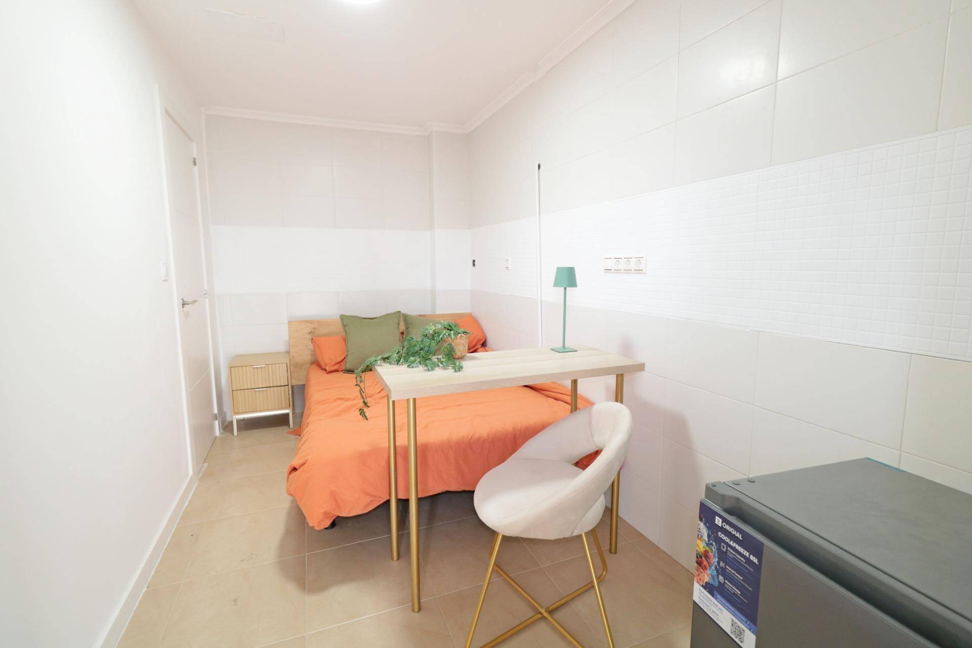 Communal entrance area of low-rise block in Parque de las Naciones, Torrevieja