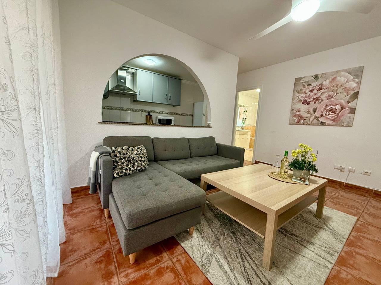 Built-in wardrobe interior with shelving, bedroom in Playa del Cura apartment