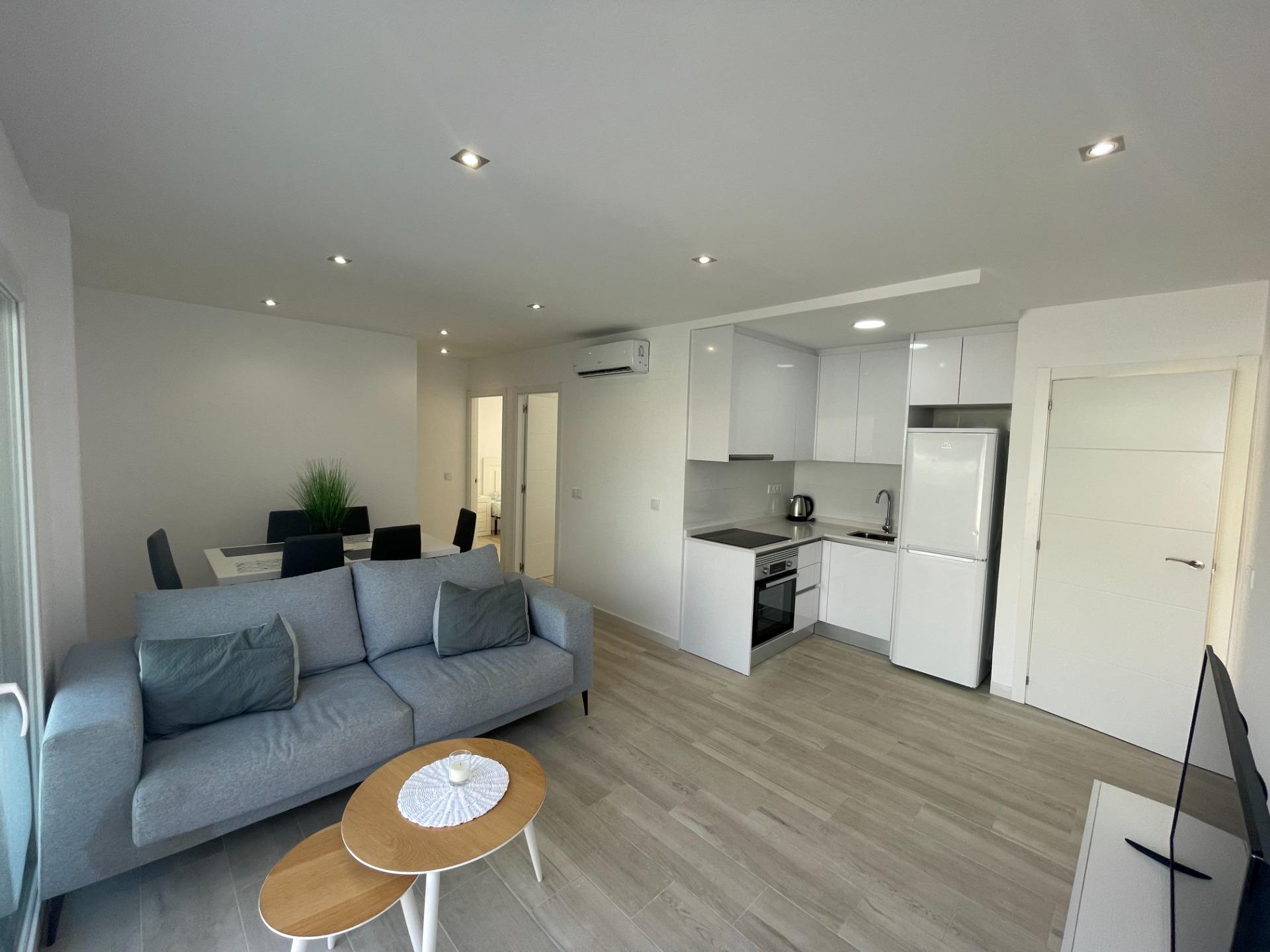 Private pool and patio area of 1-bedroom bungalow in La Regia, Orihuela Costa
