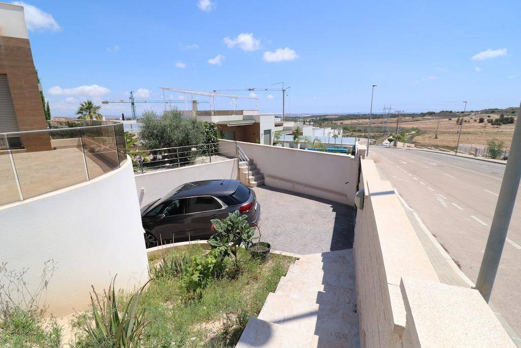 Pool area viewed from terrace, corner villa in Bellavista, San Miguel De Salinas