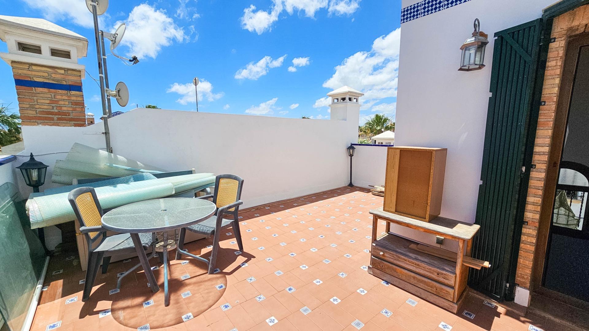 Patio with outdoor seating area in townhouse, PAU 8, Orihuela Costa
