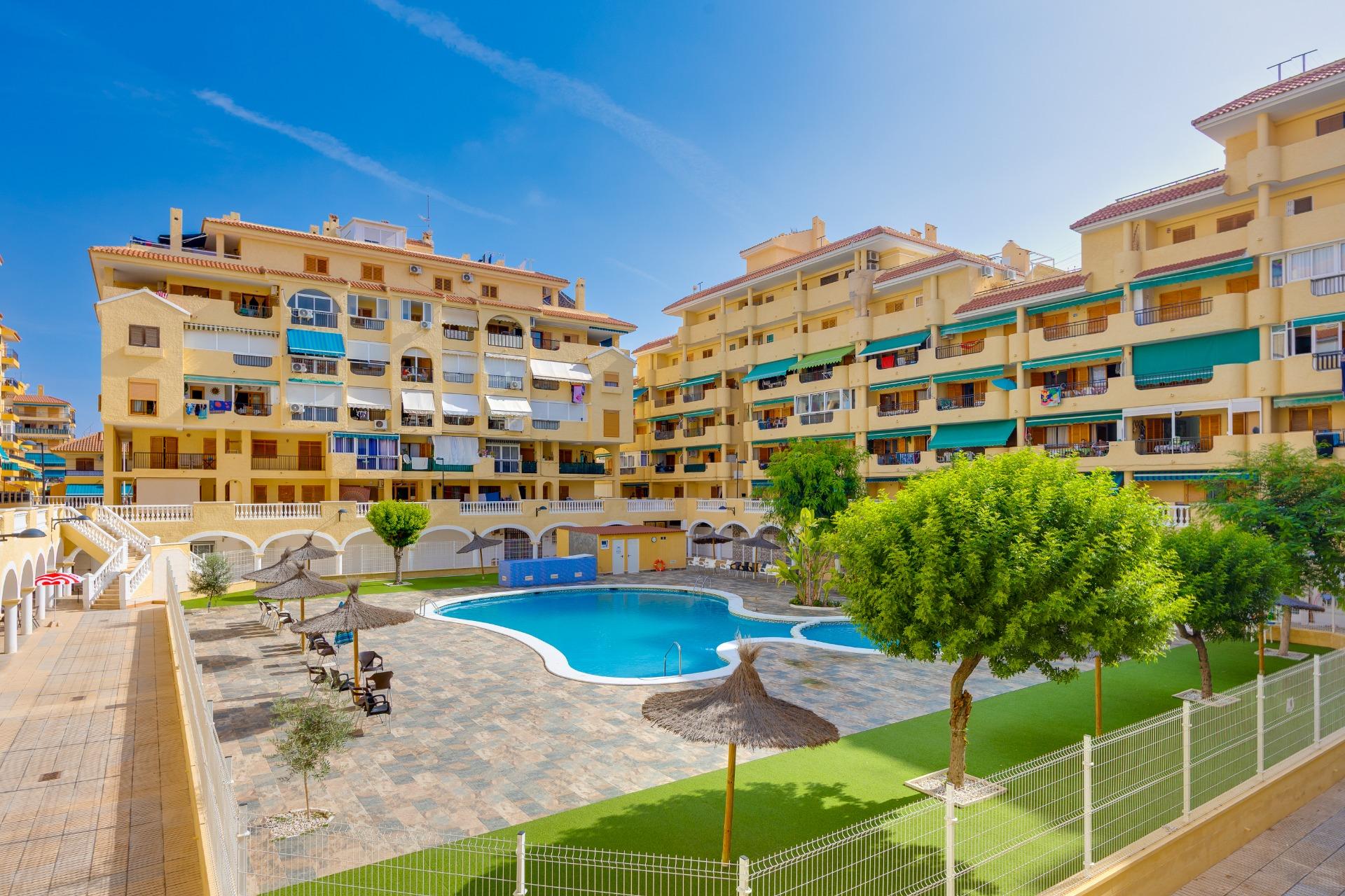 Lift lobby inside residential building, La Mata, Torrevieja