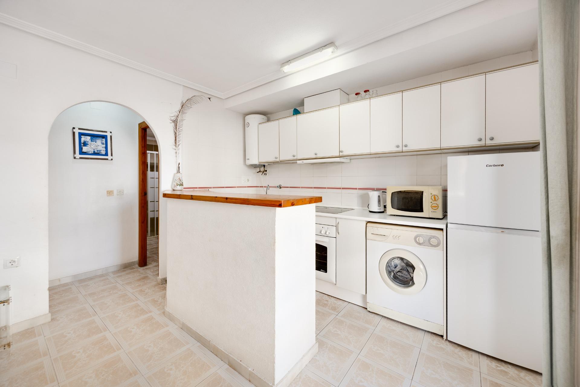 Communal pool in gated residential complex, La Mata, Torrevieja