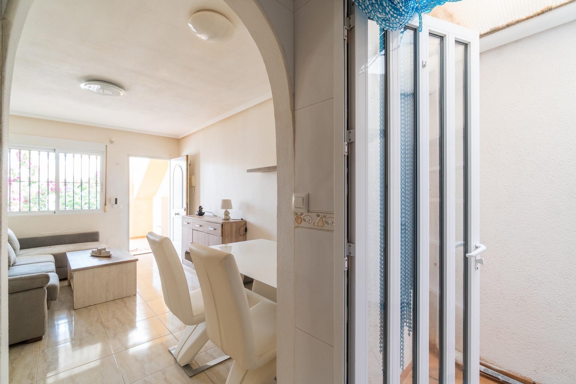 Kitchen worktop and appliances in apartment, Los Dolses, Orihuela Costa