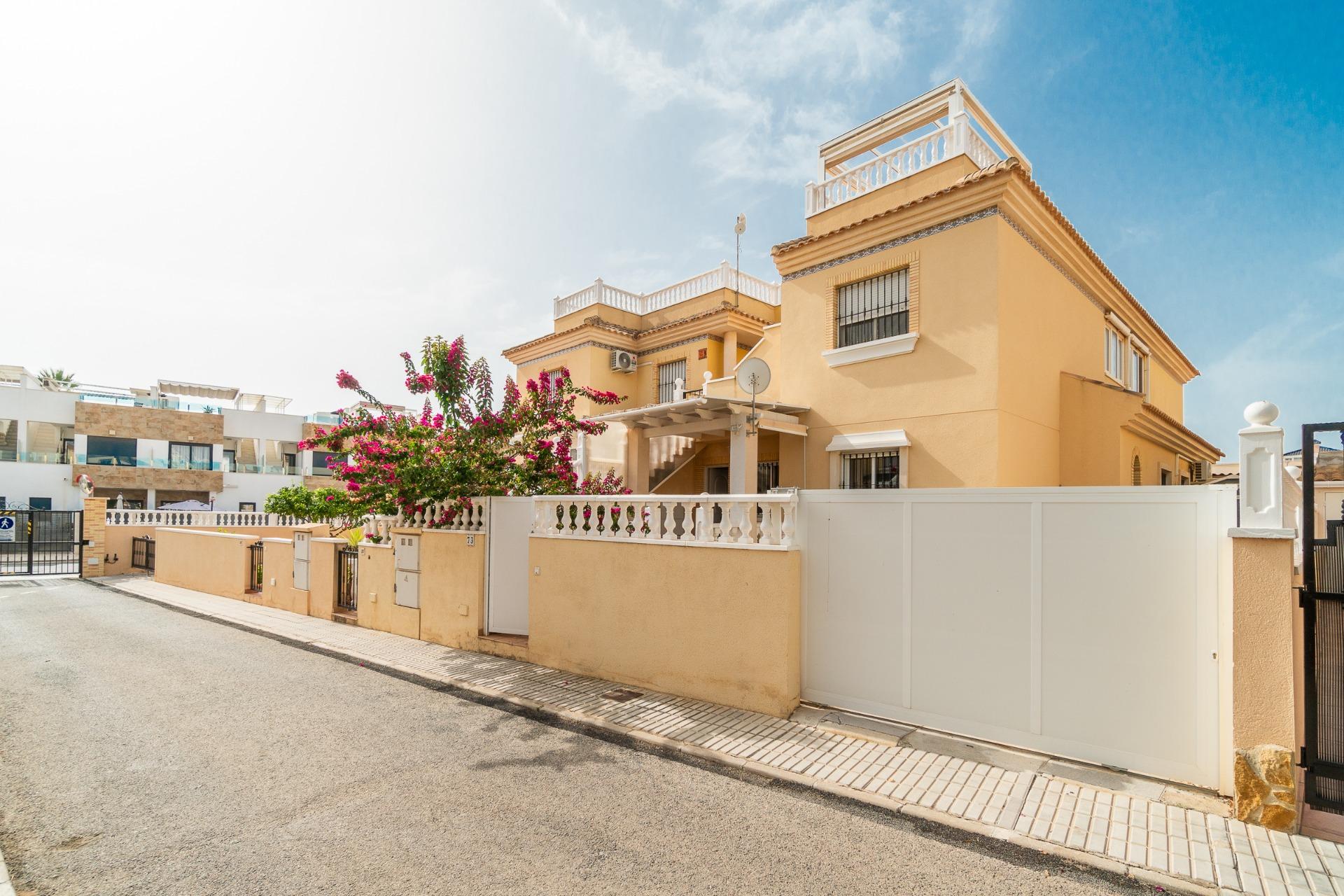 Street view of Los Dolses residential area, Orihuela Costa