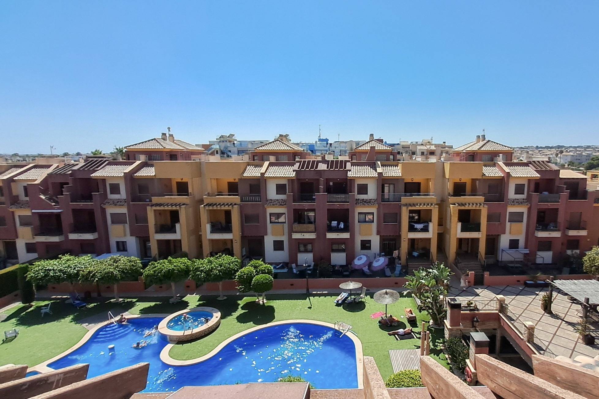 Communal garden and pool surrounds, Royal Park Spa complex, Orihuela Costa