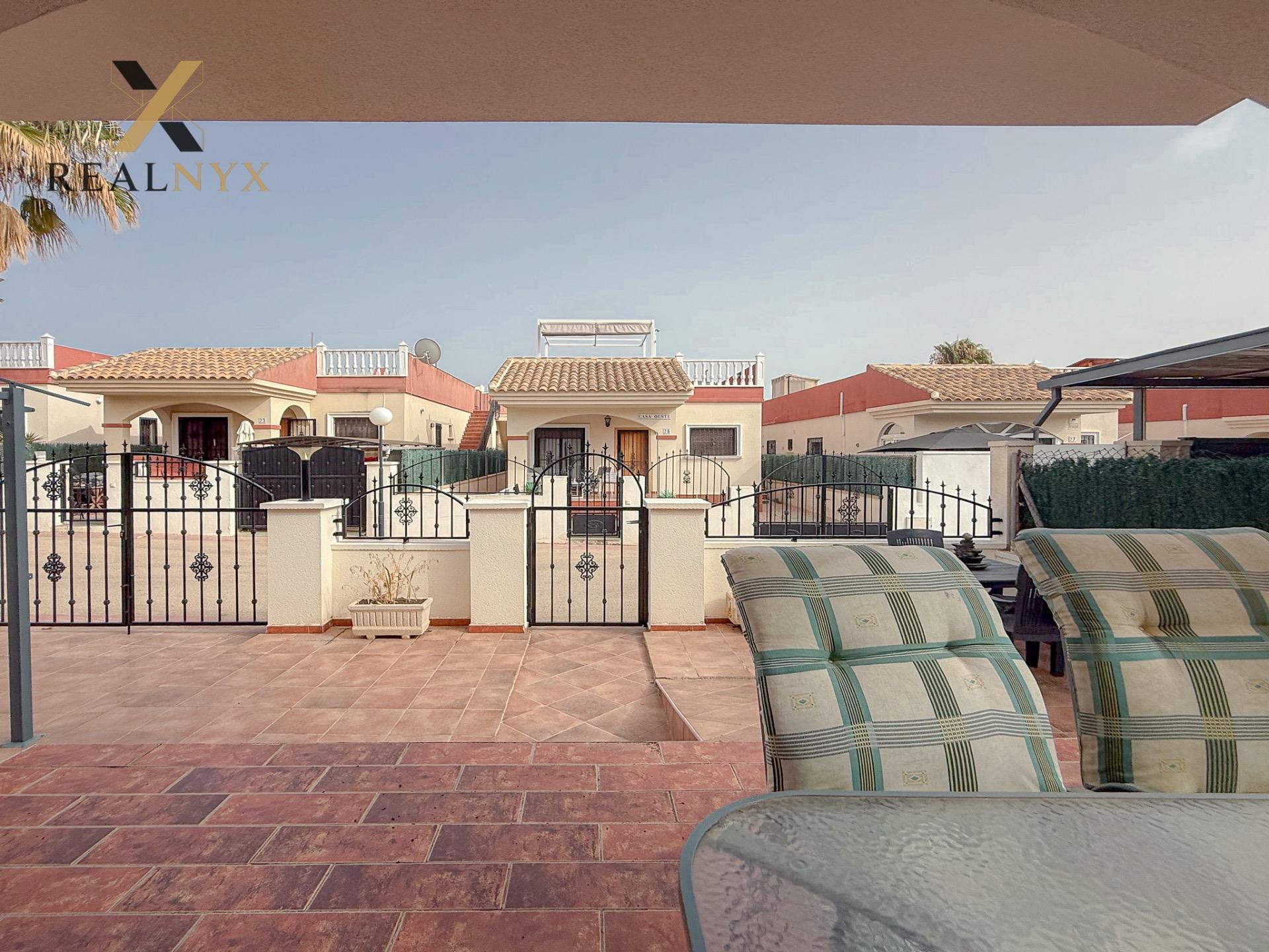 Ground-floor entrance and exterior, villa in Aguas Nuevas, Torrevieja