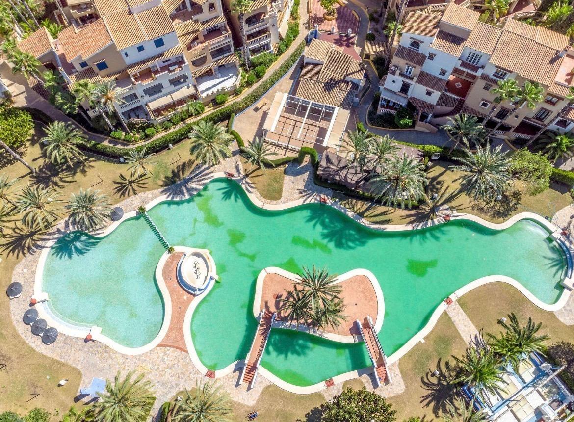 Multiple apartment blocks within Aldea del Mar residential complex, Torrevieja