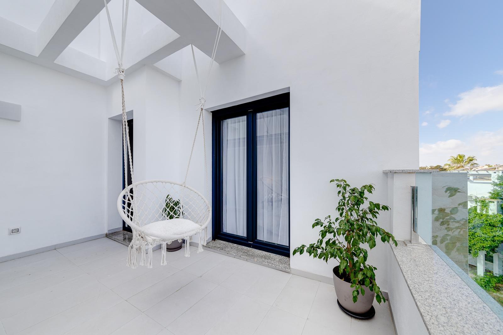 Rear garden view of 3-bedroom villa, Villamartin