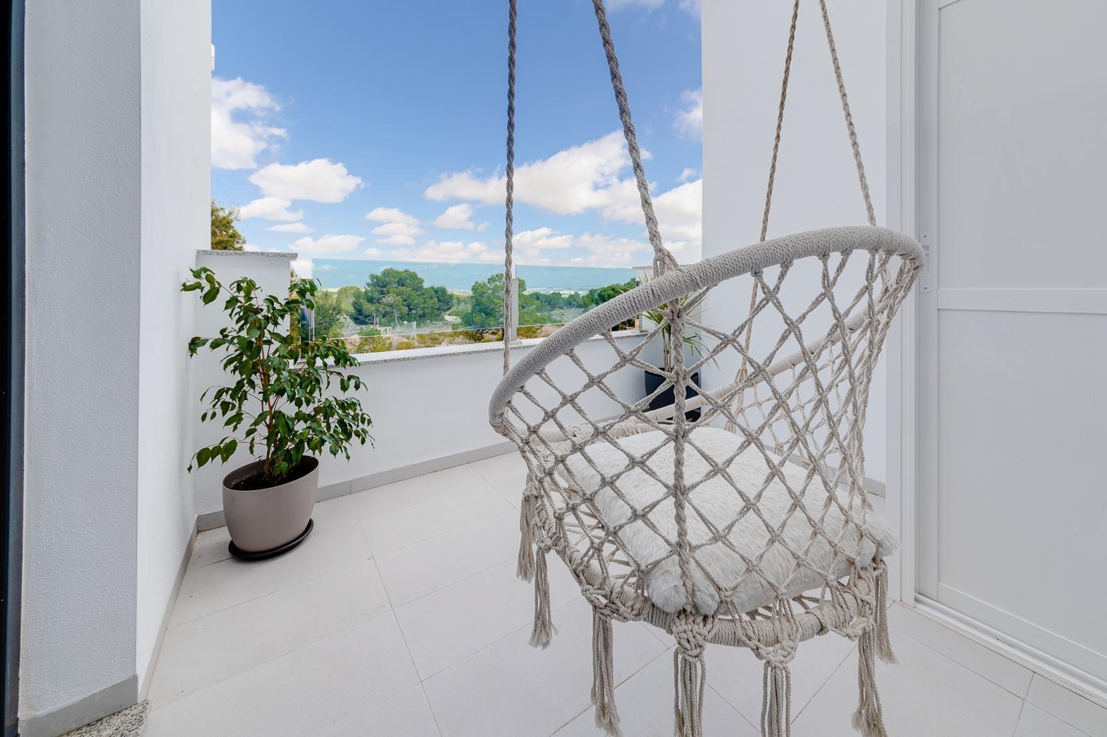 Pool terrace with sun lounger area, Villamartin urbanisation