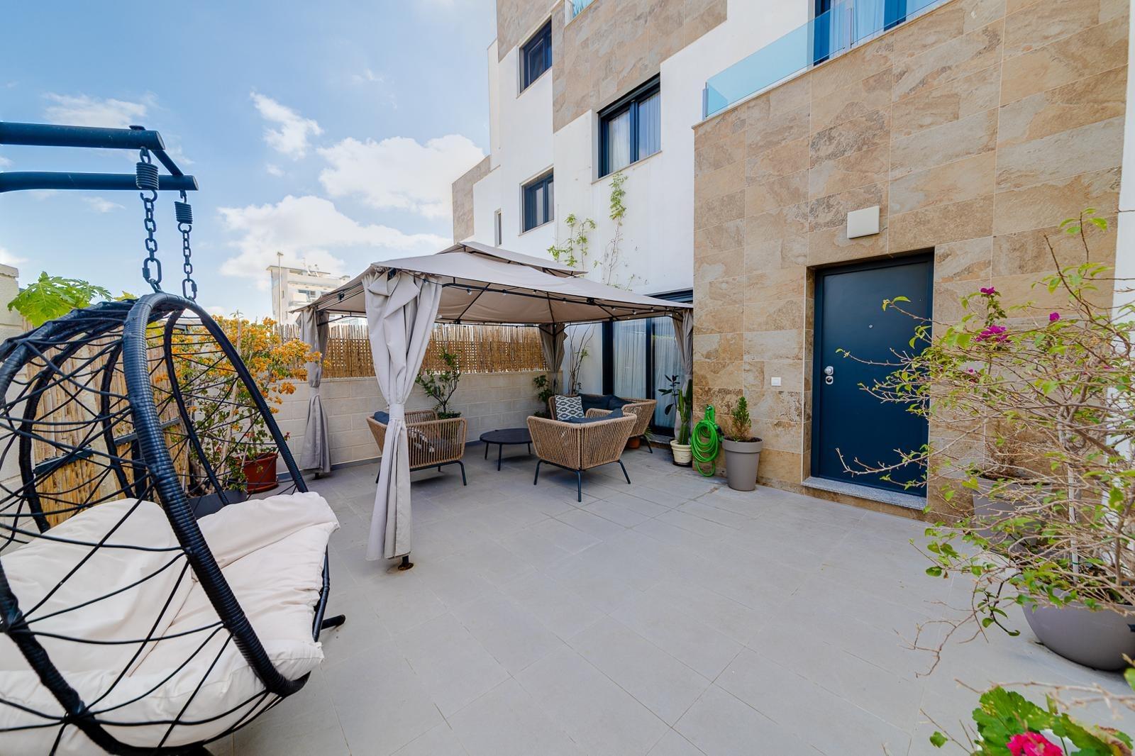 Master bedroom with built-in wardrobes in villa, Villamartin