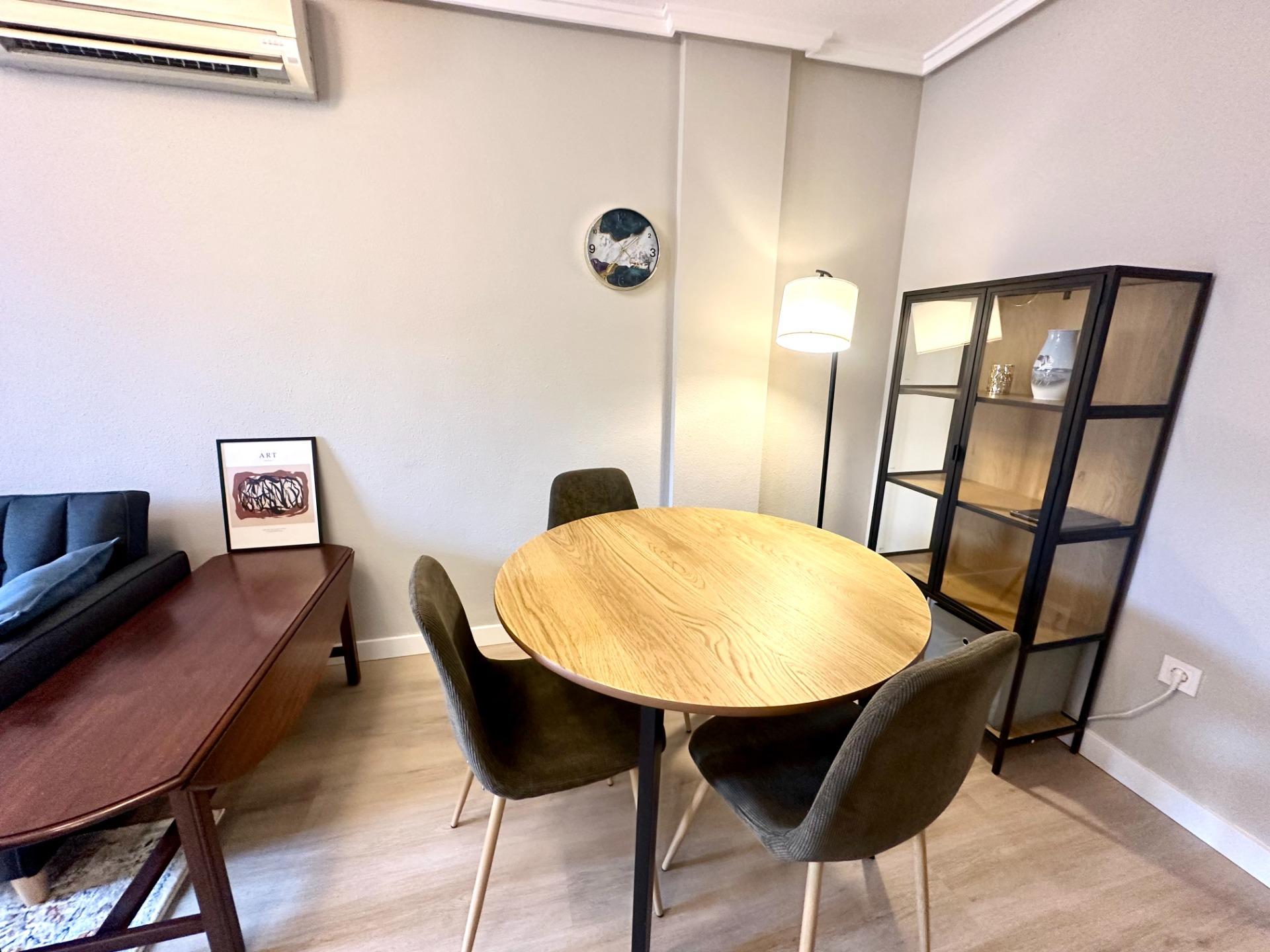 Kitchen units and new appliances viewed from dining area, Playa del Cura, Torrevieja