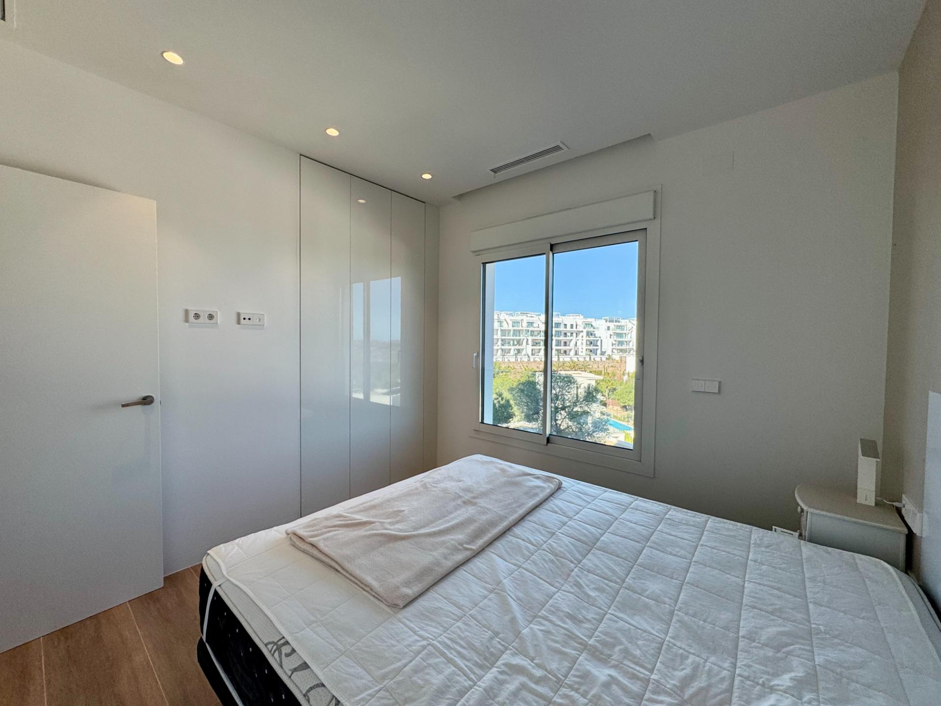 Master en-suite bathroom with walk-in rain shower, Las Colinas Golf apartment