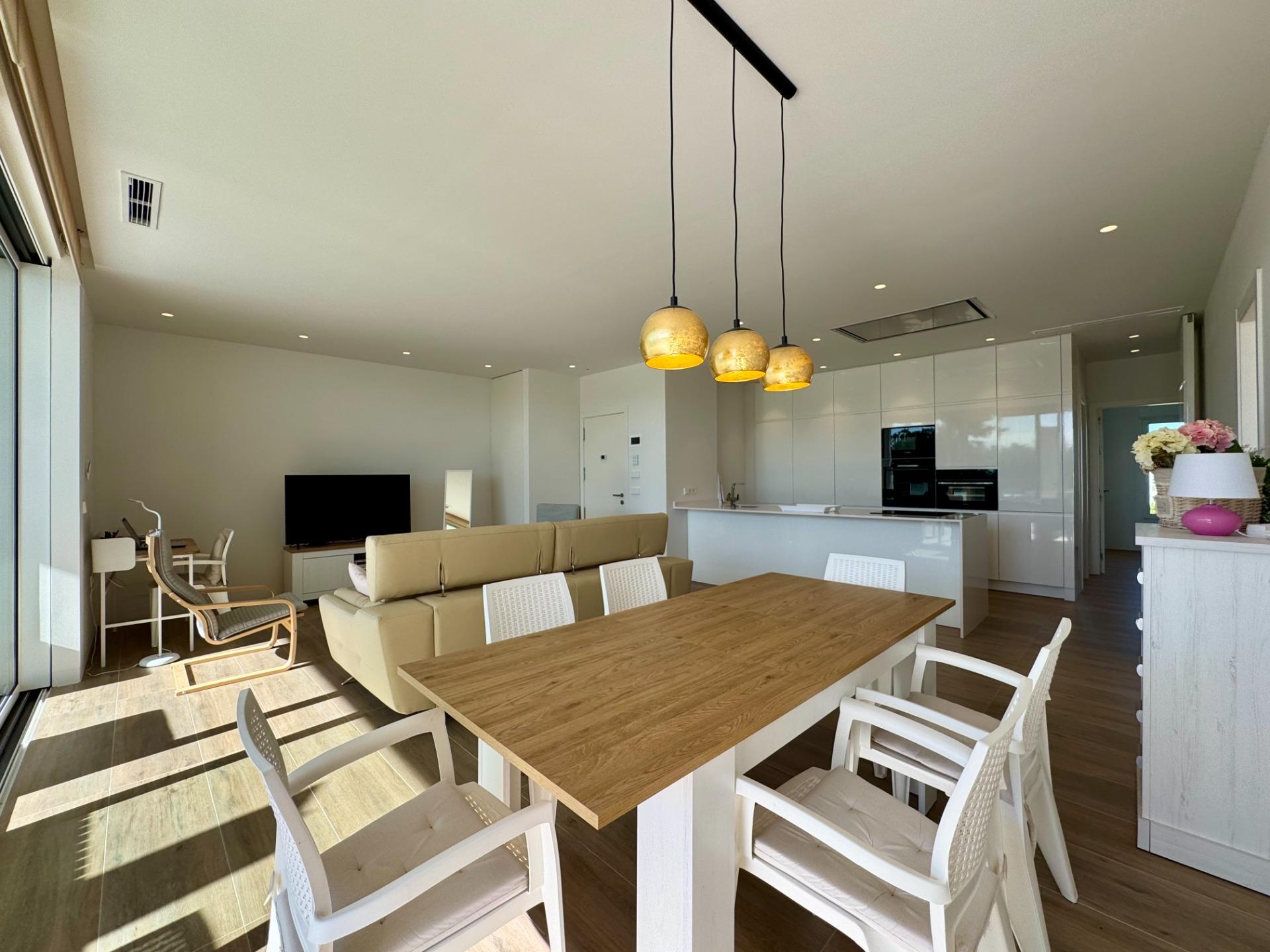 Smart home control panel for air conditioning and shutters, Las Colinas Golf apartment