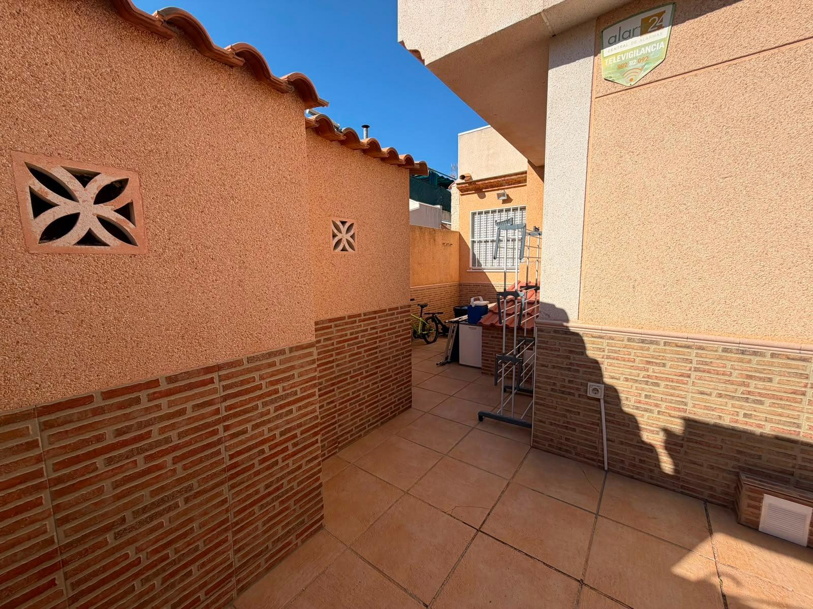 Private solarium on upper level of quad villa, Carrefour, Torrevieja