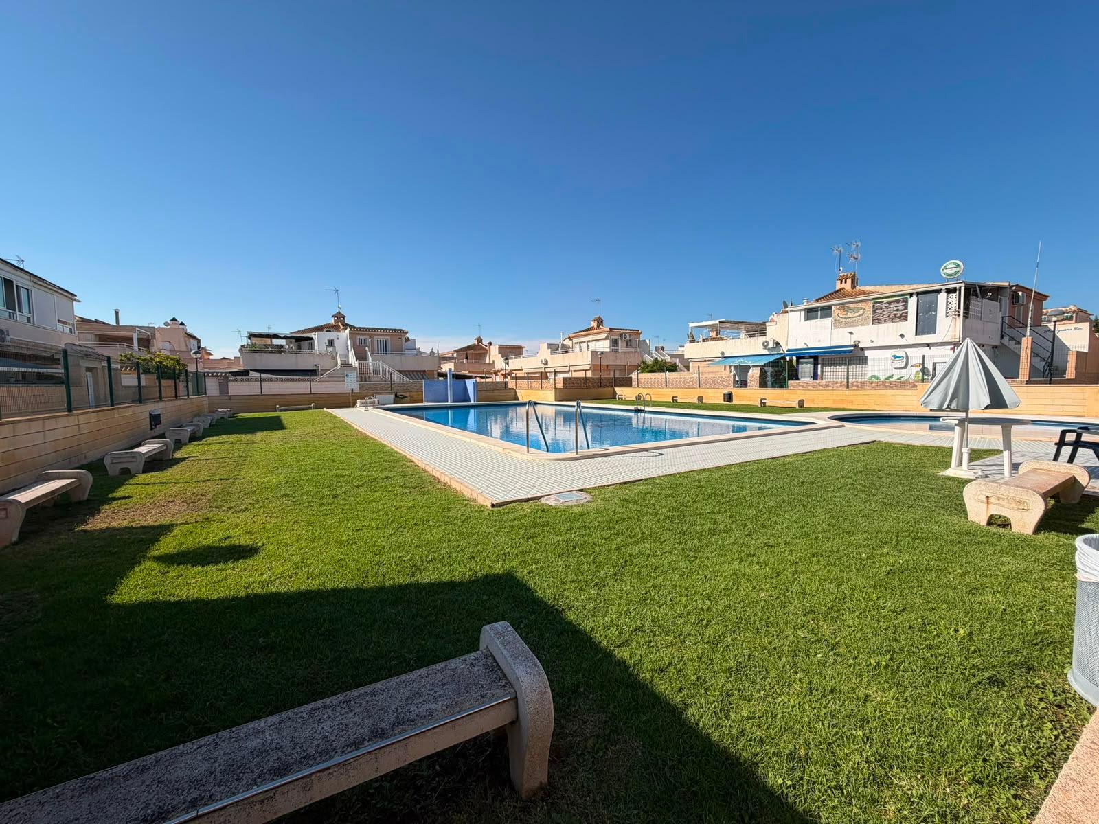 Plot boundary and garden of quad villa, Torrevieja