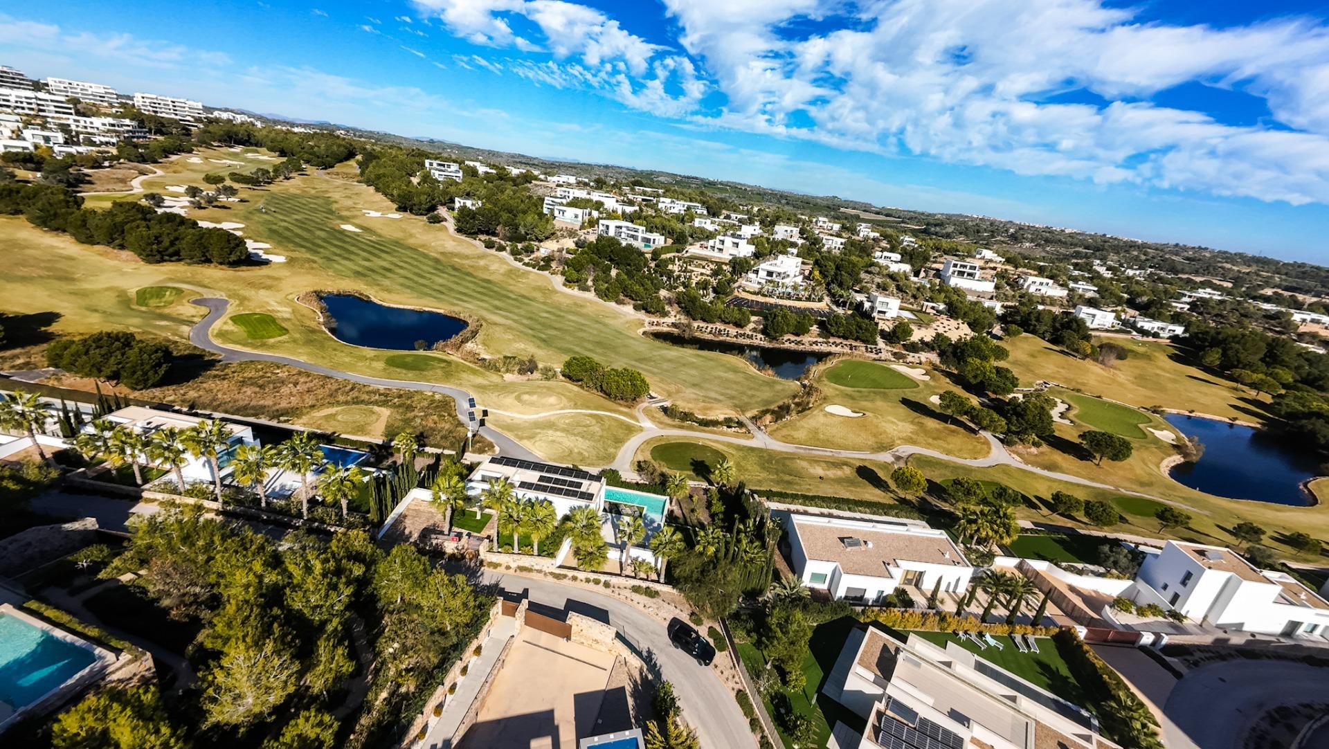 Modern kitchen with central island unit, 6-bedroom villa, Las Colinas Golf, Orihuela