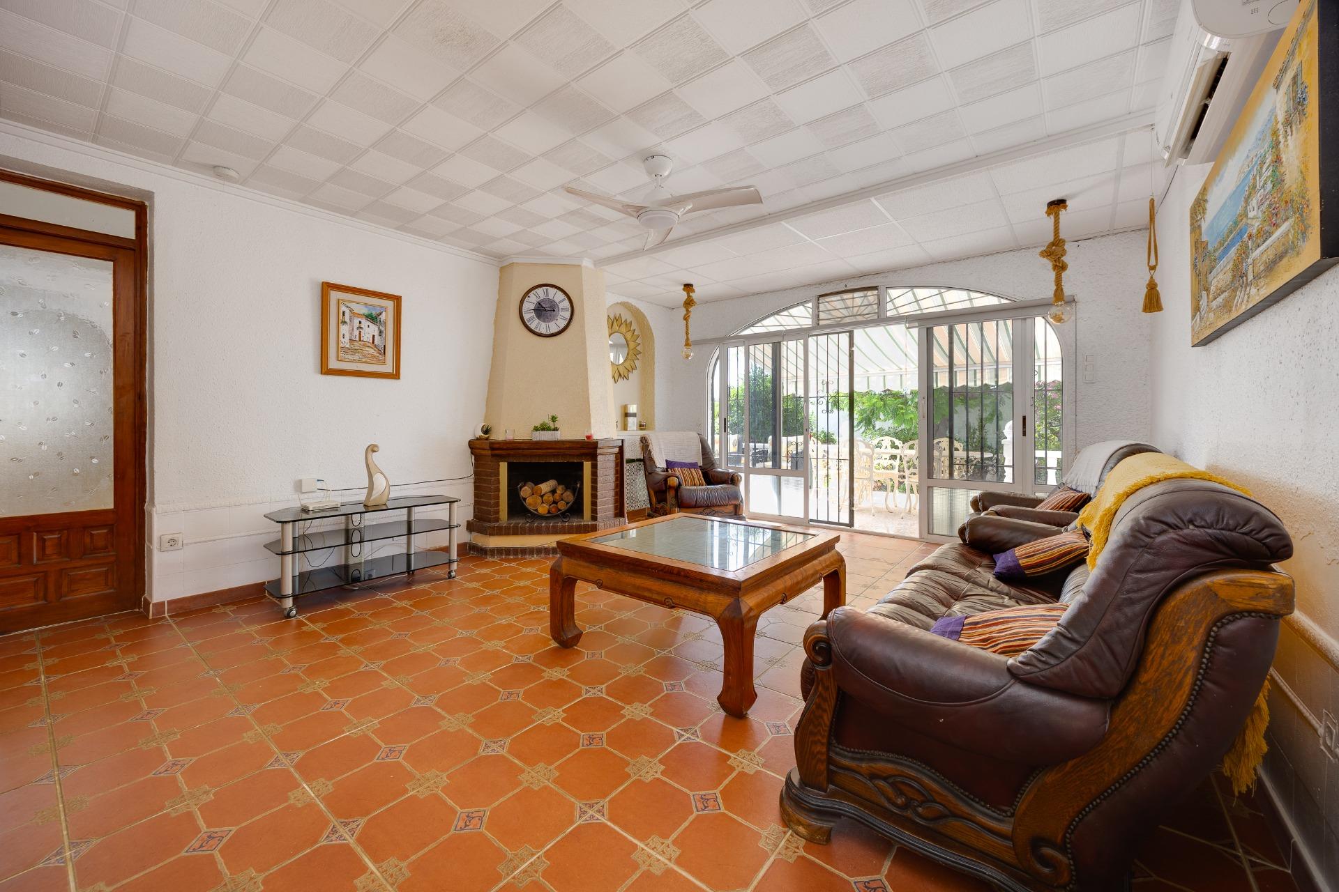 Rear of villa showing terrace and pool area, La Siesta, Torrevieja