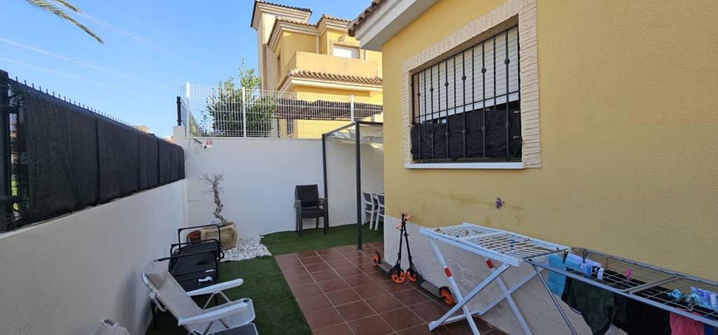 Communal pool viewed from terrace level, Lo Crispin, Algorfa