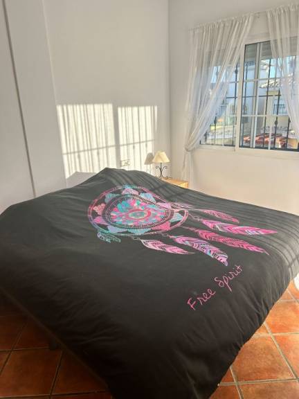 Bedroom window with view to exterior, villa in Lo Crispin, Algorfa