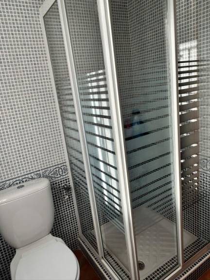 Wardrobe interior with hanging rail in bedroom, Lo Crispin villa, Algorfa
