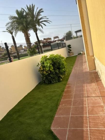 Terrace with afternoon light, 3-bedroom villa, Lo Crispin, Algorfa