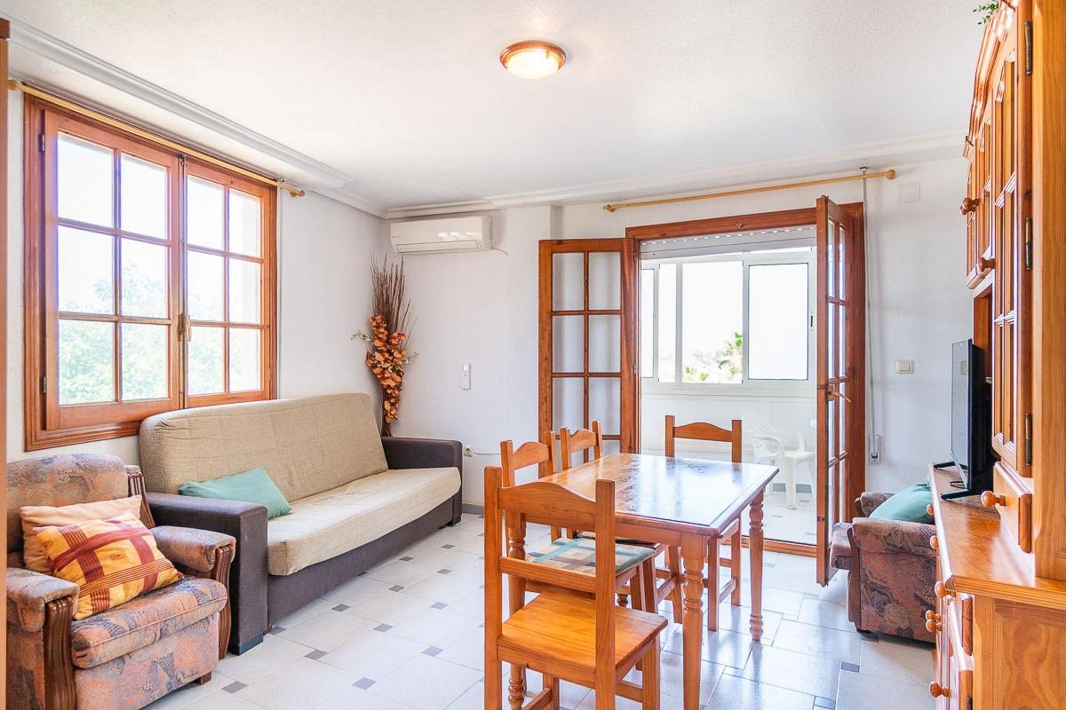 Enclosed terrace with views over La Mata salt lake, 1-bedroom apartment, La Mata Pueblo