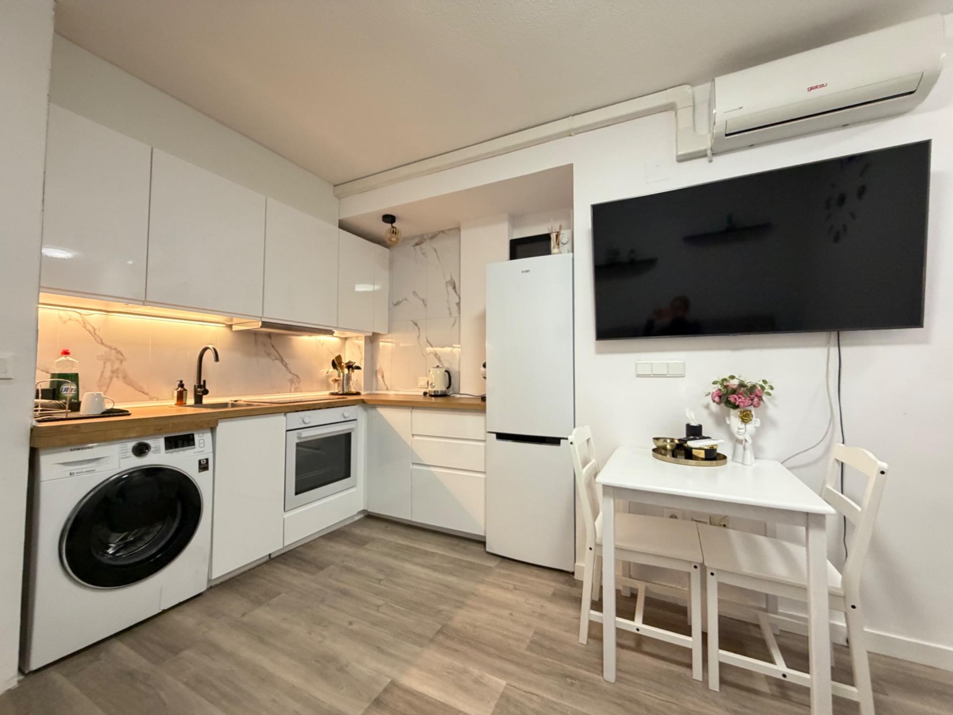 Air conditioning unit installed in living area of apartment, La Mata Pueblo