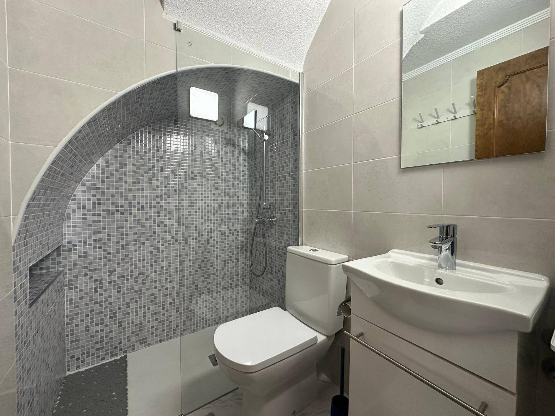 Window view from inside 2-bedroom villa, Cabo Cervera, Torrevieja
