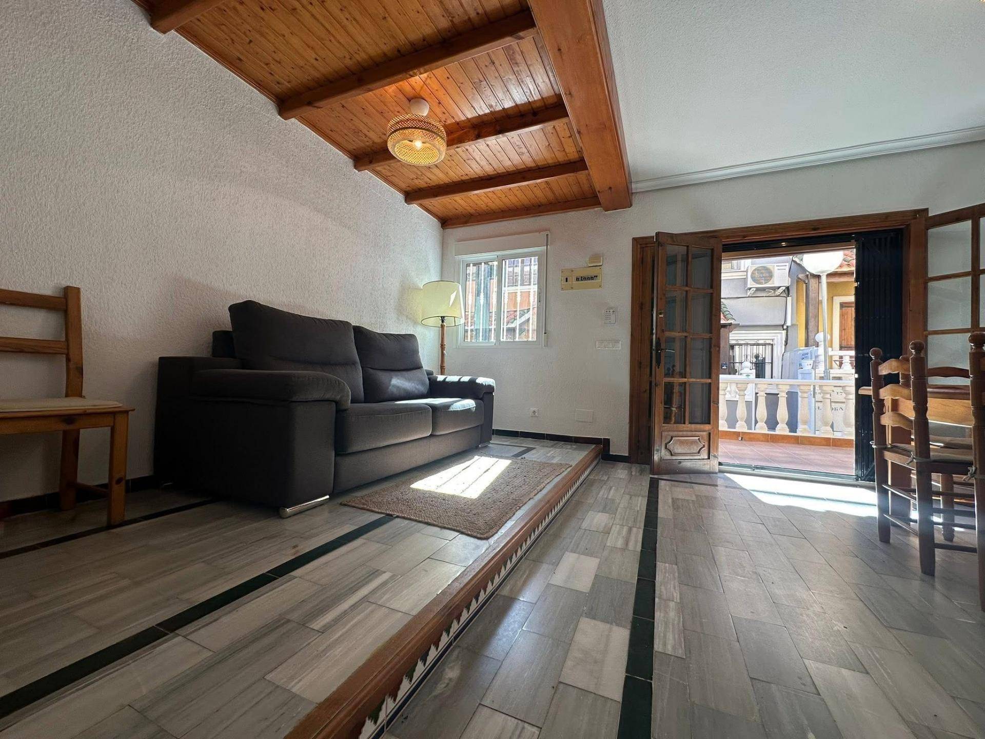 Living and dining area in 2-bedroom villa, Cabo Cervera, Torrevieja