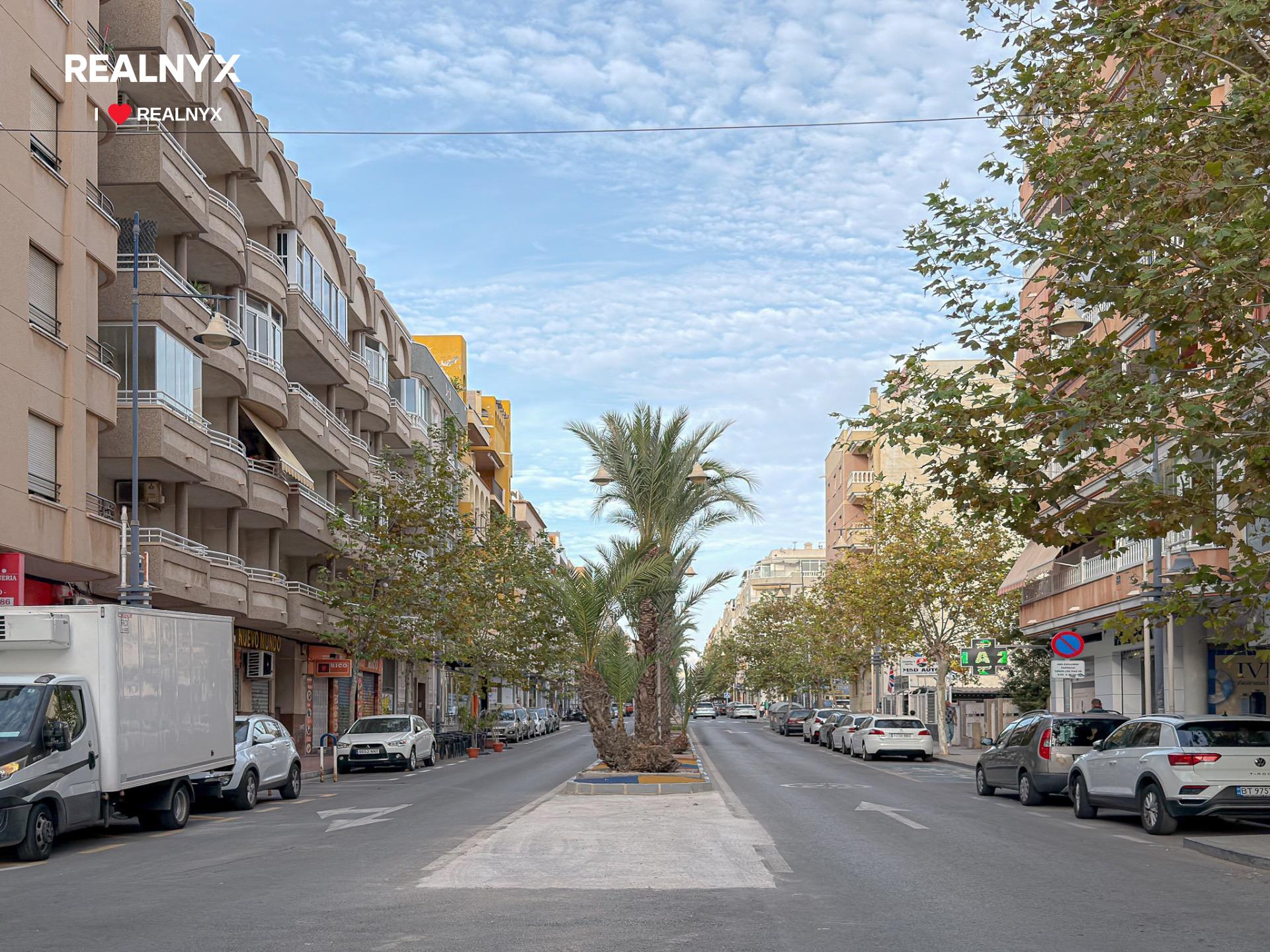 Living area in studio apartment, Playa de los Locos, Torrevieja