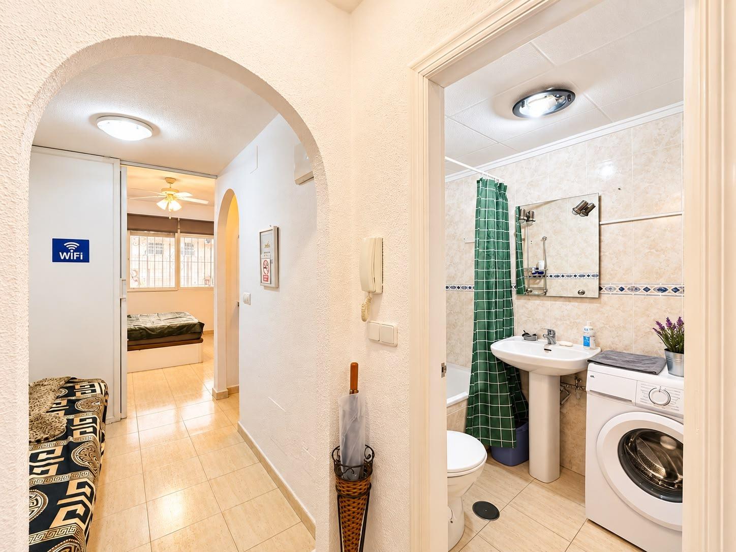 Living area of studio apartment in Playa del Cura, Torrevieja
