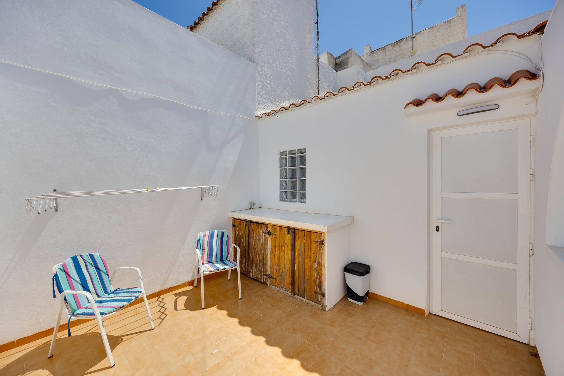 View from solarium of 2-bedroom villa in Calas Blanca, Torrevieja