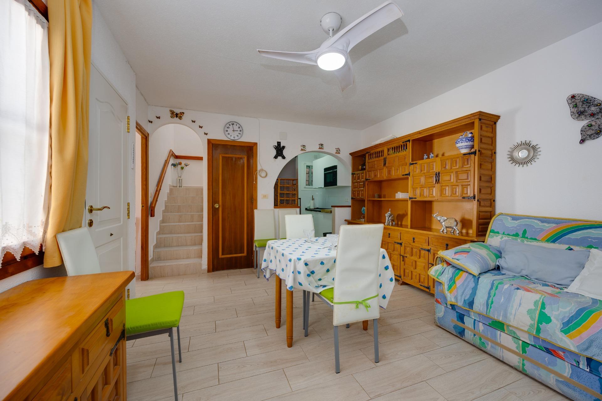 Bedroom interior with natural light, 2-bedroom villa in Calas Blanca