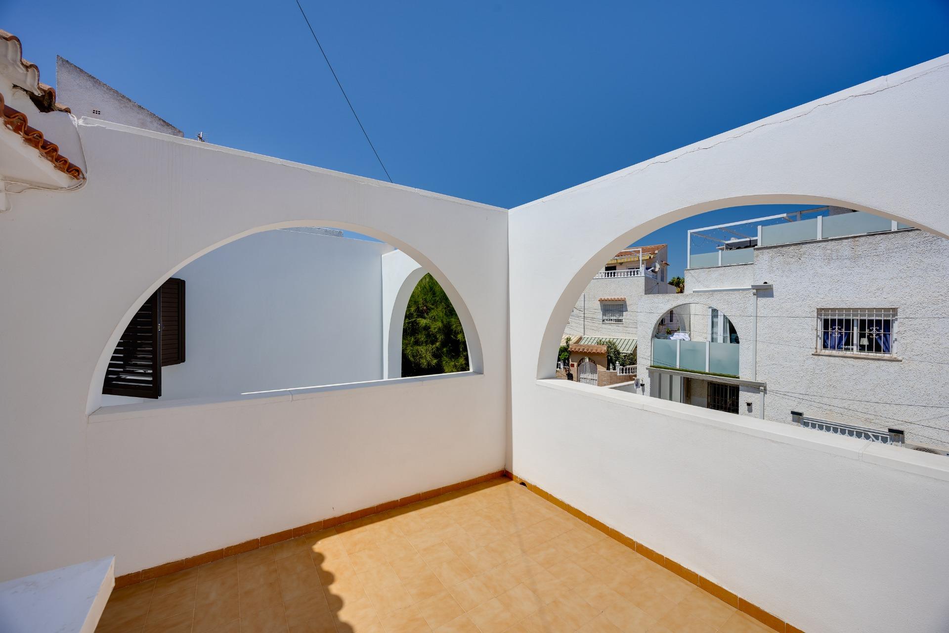Living room with furnishings in 2-bedroom villa, Calas Blanca