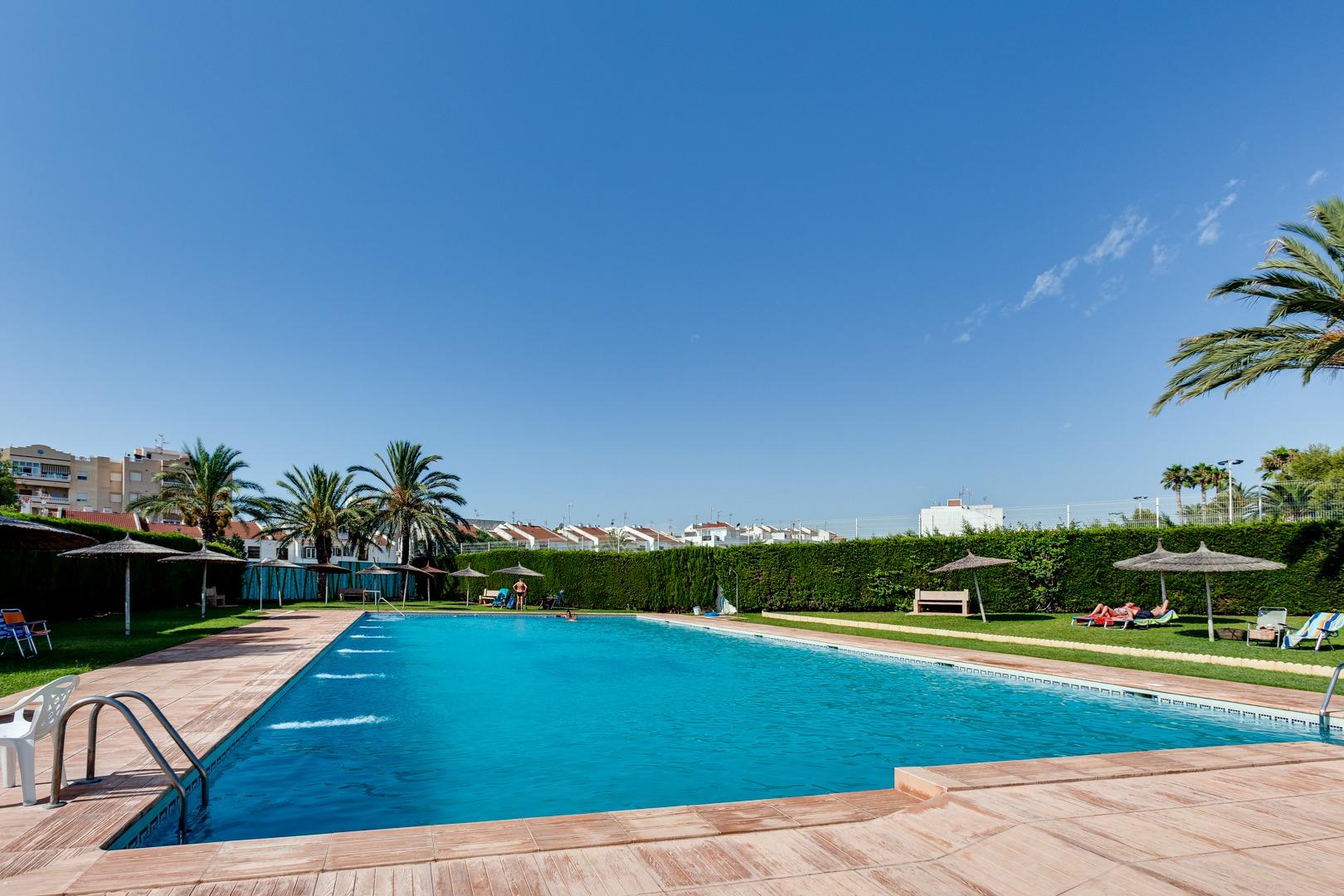Upper terrace showing solarium space, 2-bedroom villa in Calas Blanca