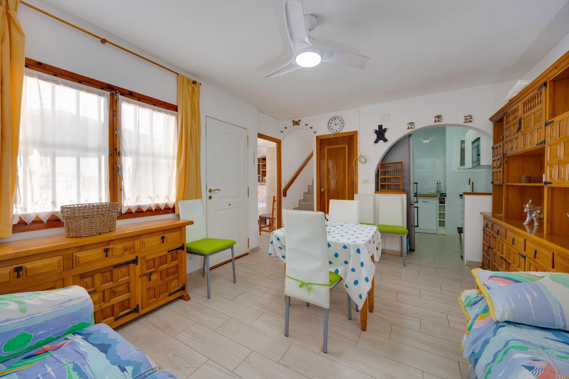 Living room on ground floor of 2-bedroom villa in Calas Blanca