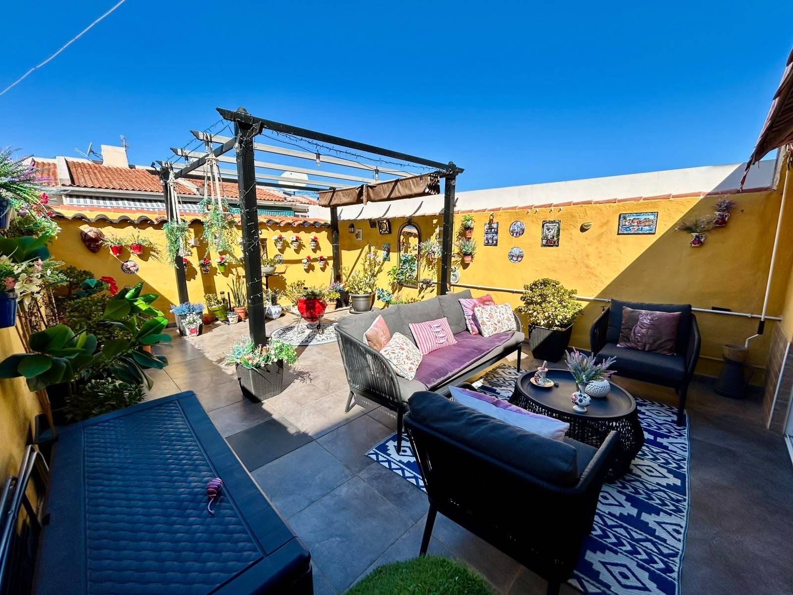 Boundary wall and plot edge of villa, La Siesta, Torrevieja