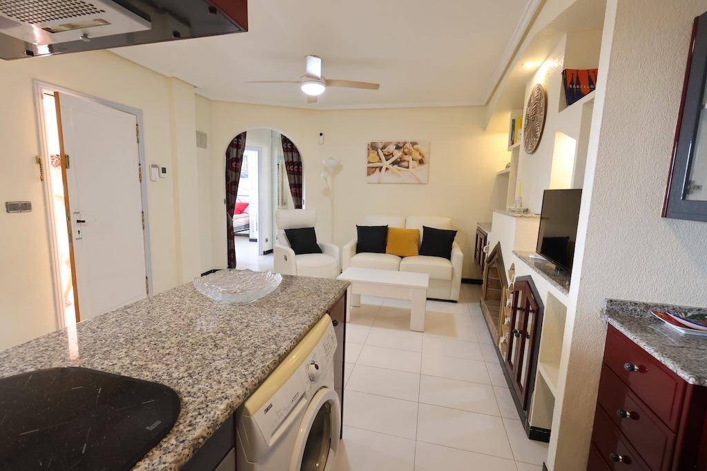 Outdoor communal space and pathways, residential complex, La Siesta, Torrevieja