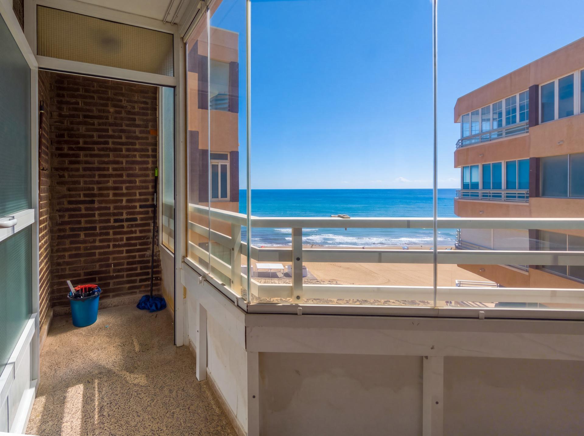 Separate kitchen with fitted appliances in apartment, La Mata Pueblo, Torrevieja