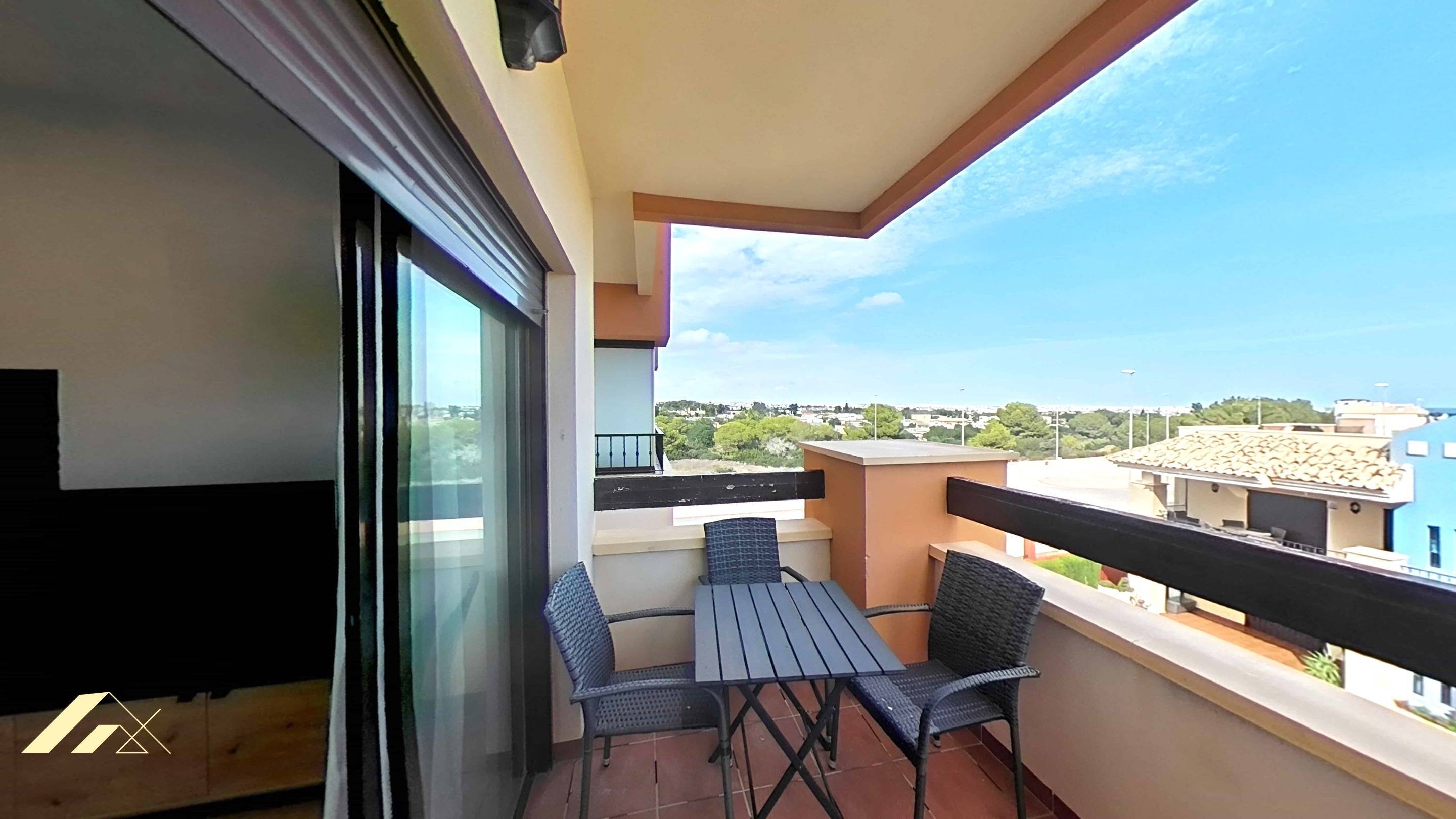 Communal gardens surrounding apartment complex, Lomas de Cabo Roig
