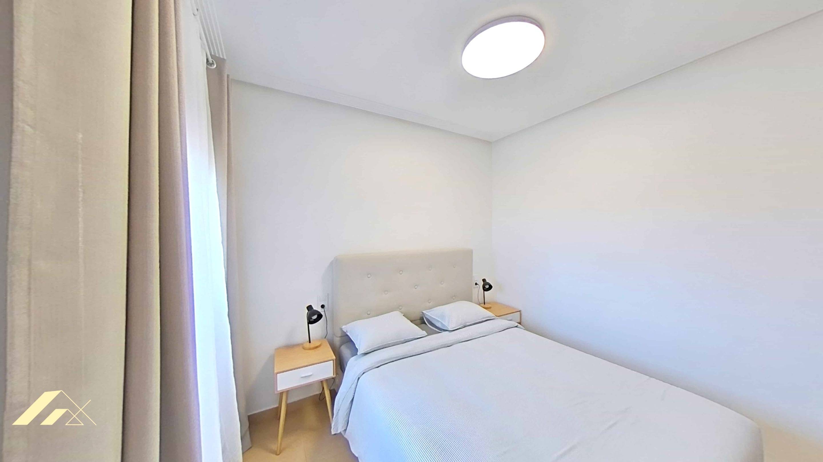 Bedroom window and natural light, apartment in Lomas de Cabo Roig