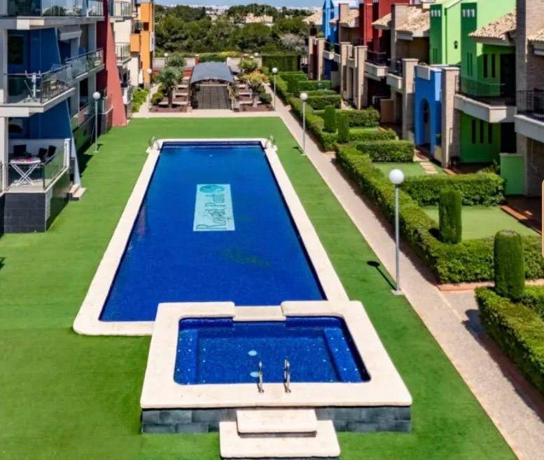 Aerial or elevated view of complex grounds, Lomas de Cabo Roig